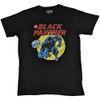 Black Panther 'Retro Comic' (Black) T-Shirt