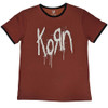 Korn 'Logo' (Red) Ringer T-Shirt