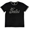 The Beatles 'Bug Logo' (Khaki Green) Ringer T-Shirt