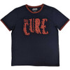 The Cure 'Logo' (Navy Blue) Ringer T-Shirt