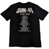 Sum 41 'AKNF Grid European Tour 2022' (Black) T-Shirt BACK