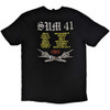 Sum 41 'AKNF Skeleton European Tour 2022' (Black) T-Shirt BACK