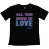 The Beatles 'All You Need Is Love' (Black) Womens Fitted T-Shirt