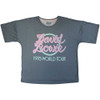 David Bowie '1978 World Tour' (Blue & Pink) Womens Pyjama Set TOP
