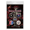 Grateful Dead 'Skeleton & Rose' Button Badge Pack