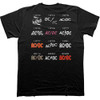 AC/DC 'Logo History' (Black) T-Shirt BACK