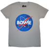 David Bowie 'Starman Logo' (Grey) T-Shirt