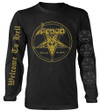 Venom 'Welcome To Hell' (Black) Long Sleeve Shirt Front