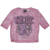 AC/DC 'Plug Me In' (Pink) Womens Mesh Crop Top