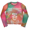 David Bowie 'Ziggy v2' (Orange) Womens Mesh Crop Top