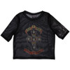 Guns N' Roses 'Appetite For Destruction' (Black) Womens Mesh Crop Top