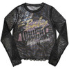 Whitney Houston 'I'm Your Baby' (Black) Womens Mesh Crop Top