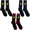 Nirvana 'Smile Stripes' (Multicolour) Socks Set (One Size = UK 6-11)