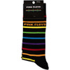 Pink Floyd 'Prism Stripes' (Black) Socks (One Size = UK 6-11) BACK