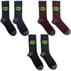 The Beatles 'Apple & Spots' (Multicolour) Socks Set (One Size = UK 6-11)