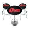 David Bowie 'Logo' Rocksax Bar Stools and Table Set