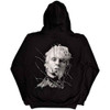 Machine Gun Kelly 'Cracked Glass' (Black) Pull Over Hoodie Back Print