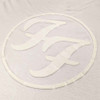 Foo Fighters 'FF Logo' (White) Hi-Build T-Shirt Logo Close Up
