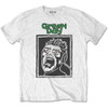 Green Day 'Scream Square' (White) T-Shirt