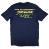 Post Malone 'Live In Concert' (Navy) T-Shirt BACK