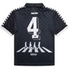 The Beatles 'Sash' (Black & White) Meyba Football Jersey BACK