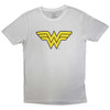 Wonder Woman 'Yellow Logo' (White) T-Shirt