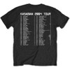 Kasabian 'Ultra Face 2004 Tour' (Black) T-Shirt Back Print