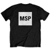 Manic Street Preachers 'Block Logo' (Black) T-Shirt Back Print
