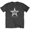 Manic Street Preachers 'Classic Distressed Star' (Charcoal) T-Shirt