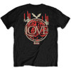 Meat Loaf 'Roses' (Black) T-Shirt Back Print