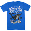 Morrissey 'Never Giving In/Whale' (Blue) T-Shirt