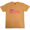 Nirvana 'In Utero Angel' (Orange) T-Shirt Front Print
