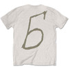 Billie Eilish 'Billie 5' (Natural) T-Shirt Back Print
