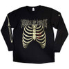 Cradle Of Filth 'Skeleton' (Black) Long Sleeve Shirt Front
