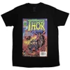 Marvel Thor 'Living Legend Comic Cover' (Black) T-Shirt