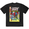 Marvel Captain America & Falcon 'Comic Cover' (Black) T-Shirt