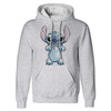 Disney Lilo & Stitch 'Hands On Face Sketched' (Grey) Pull Over Hoodie