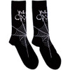 Alice Cooper 'Web' (Black) Socks (One Size = UK 7-11)
