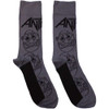 Anthrax 'Faces Pattern Mono' (Grey) Socks (One Size = UK 7-11)