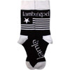 Lamb Of God 'Flag' (Black) Socks (One Size = UK 7-11)