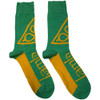 Lamb Of God 'Triangle' (Green) Socks (One Size = UK 7-11)