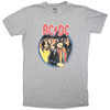 AC/DC 'Highway To Hell Circle' (Grey) Womens Fitted T-Shirt Dress