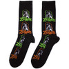 Rob Zombie 'Multicolour Repeats' (Black) Socks (One Size = UK 7-11)