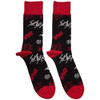 Slayer 'Logos Pattern' (Black) Socks (One Size = UK 7-11)