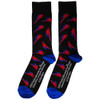 David Bowie 'Flash Pattern' (Black) Socks (One Size = UK 7-11)
