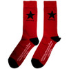 David Bowie 'Blackstar' (Red) Socks (One Size = UK 7-11)