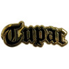 Tupac 'Logo Gold' Pin Badge