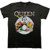 Queen 'Multi Colour Crest' (Black) T-Shirt