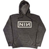 Nine Inch Nails 'Classic Logo' (Grey) Pull Over Hoodie