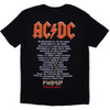 AC/DC 'Angus Soundwall PWR-UP EU Tour '24' (Black) T-Shirt BACK